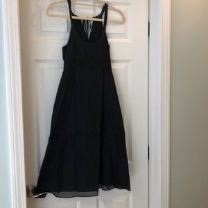 Theory mid length black sundress